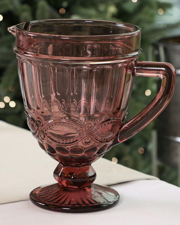 Amethyst Glass Serving Pitcher