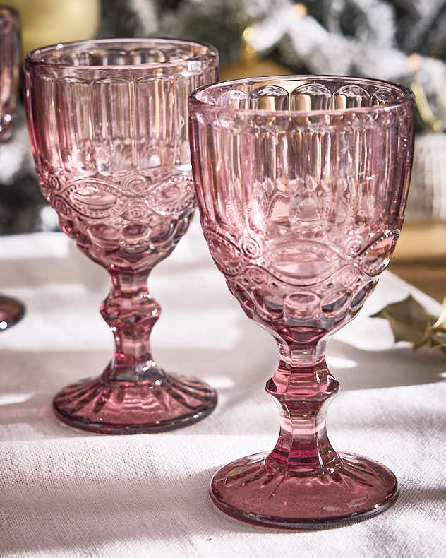 Aurielle Pink Wine Goblet