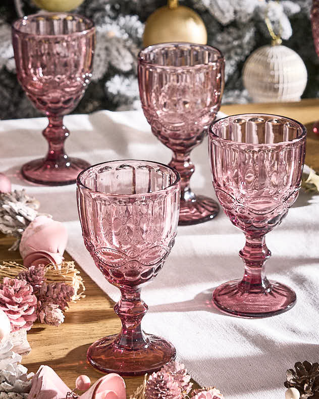 Aurielle Pink Wine Goblet