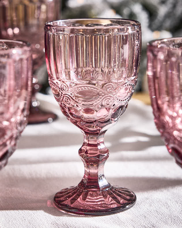 Aurielle Pink Wine Goblet