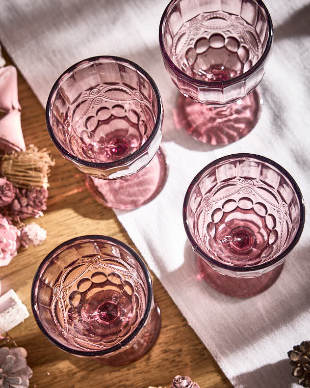 Aurielle Pink Wine Goblet