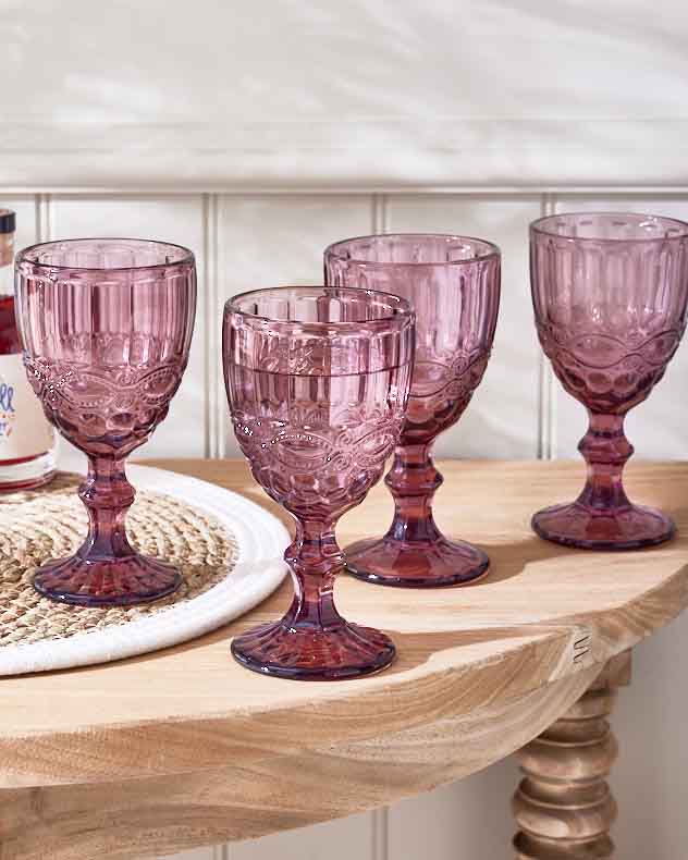 Aurielle Pink Wine Goblet