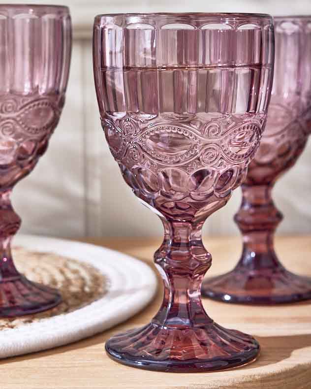 Aurielle Pink Wine Goblet