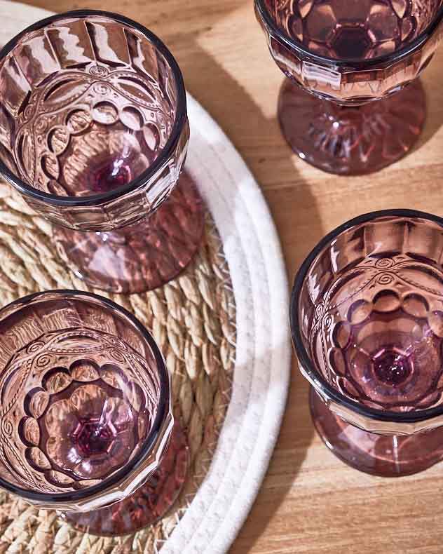 Aurielle Pink Wine Goblet