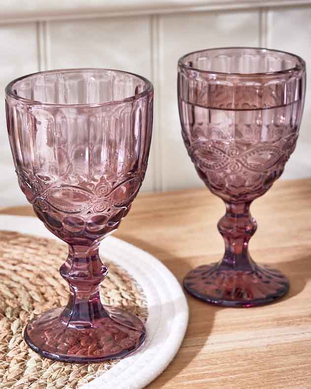 Aurielle Pink Wine Goblet