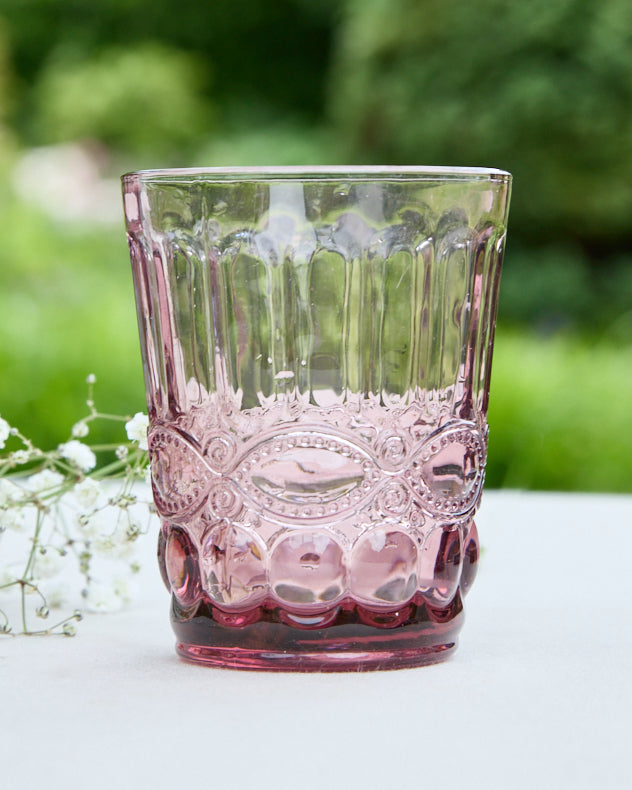 Palazzo Set of 4 Embossed Glass Tumblers