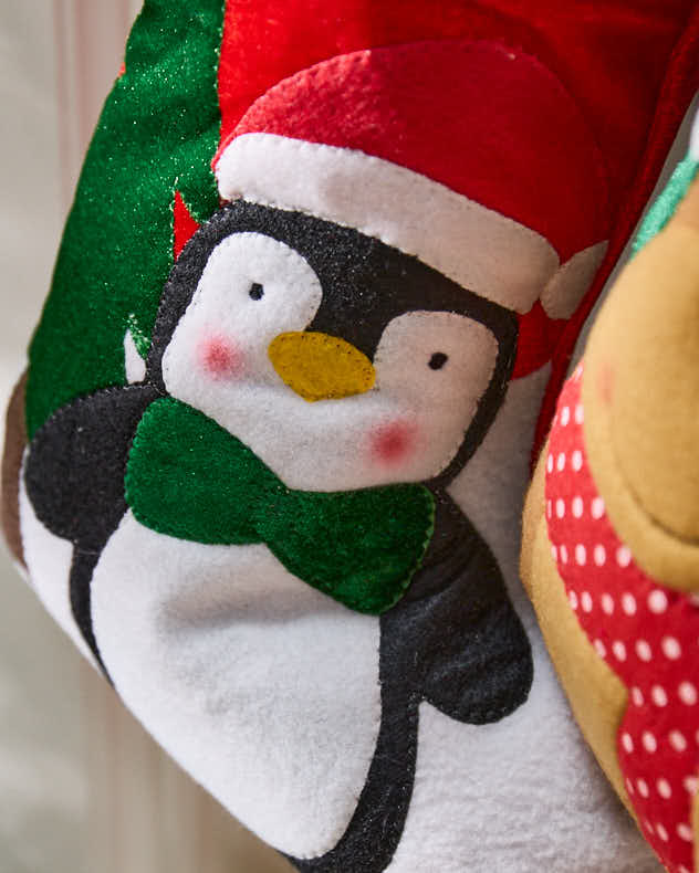 Stockings Reindeer - Personalised Penguin &amp; Reindeer Stockings