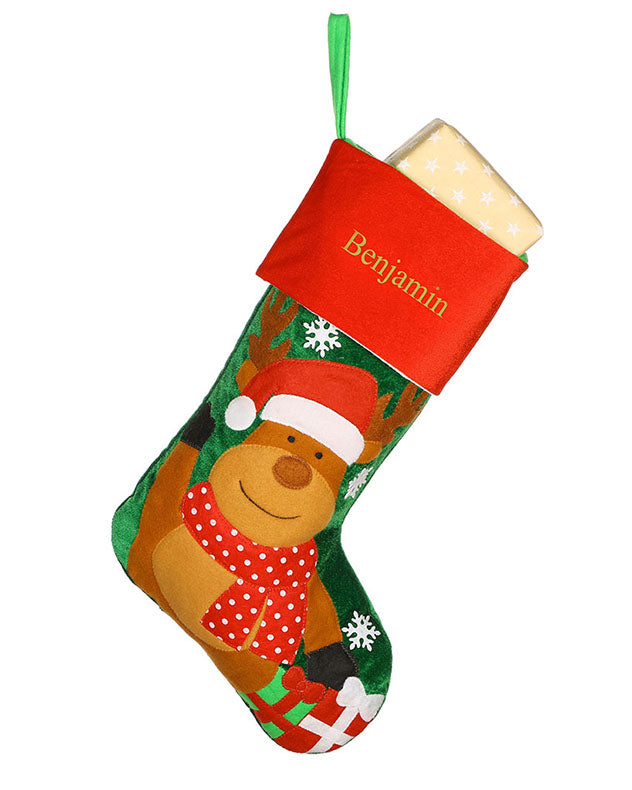 Personalised Festive Friends Reindeer Stocking