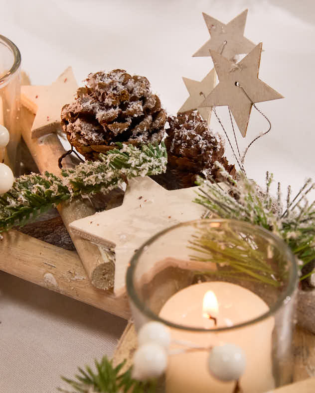 Candle Holders - Shooting Star Christmas Candle Wreath