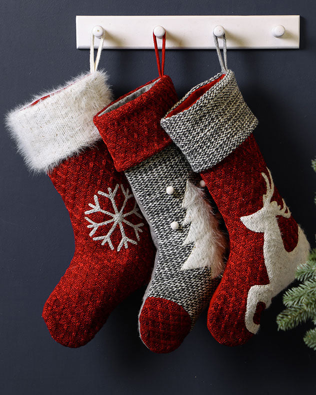 Chunky Knitted Christmas Stockings