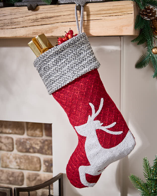 Stockings Tree - Chunky Knitted Christmas Stockings