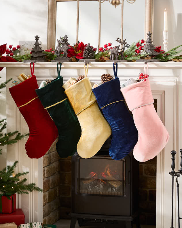 Knightsbridge Velvet Stocking Collection - Dibor - Gold Stockings