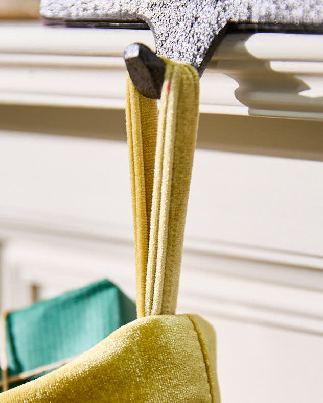 Personalised Knightsbridge Gold Velvet Stocking