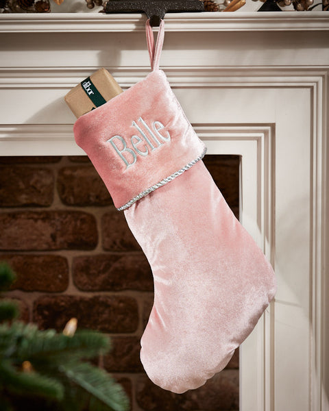 Pink christmas deals stocking