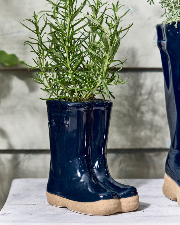 Pots &amp; Planters White - Ceramic Welly Planter Collection