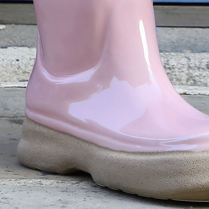 Single Pink Ceramic Wellington Planter