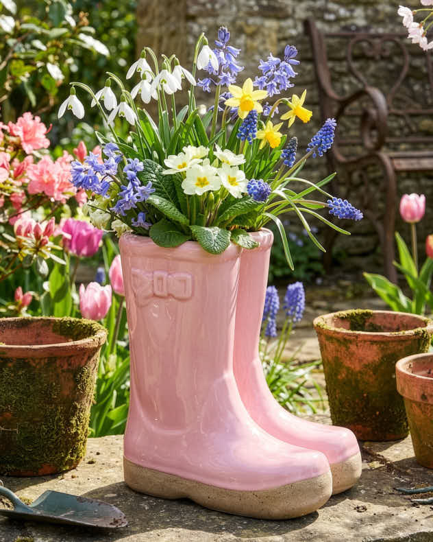 Pots &amp; Planters Small - Welly Boot Planter