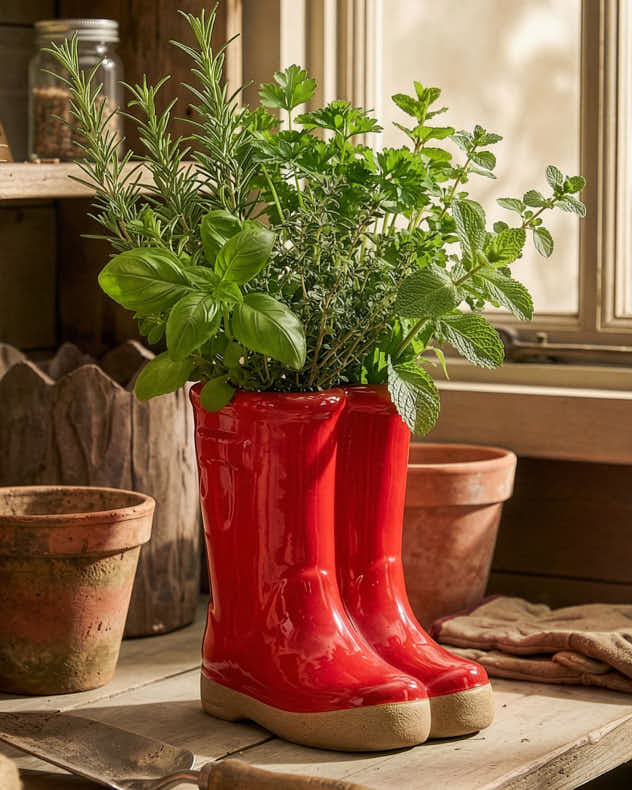 Ceramic Welly Planter Collection