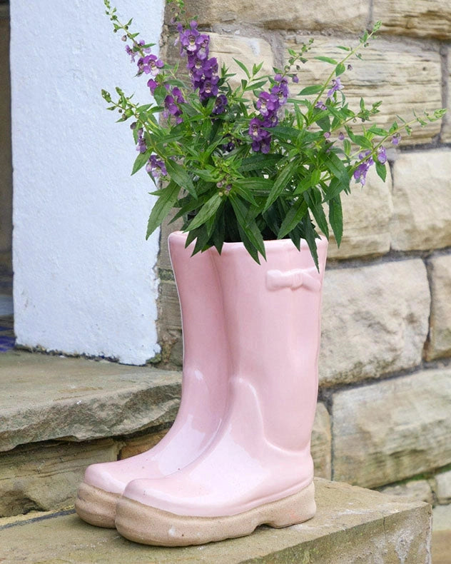 Pink Welly Planter