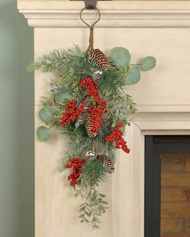 Swags - Jingle Bell Red Berry Swag