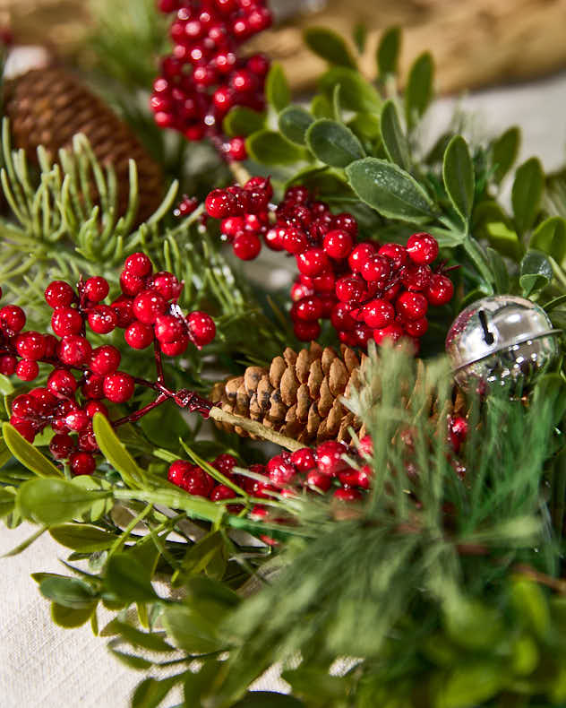 Jingle Bell Red Berry Table Centrepiece