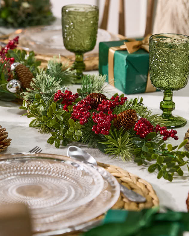 Jingle Bell Red Berry Table Centrepiece