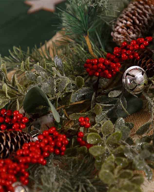 Jingle Bell Red Berry Table Centrepiece