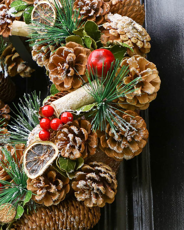 Wreaths - Festive Fruits Indoor Wreath 38cm