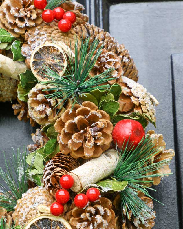 Wreaths - Festive Fruits Indoor Wreath 38cm