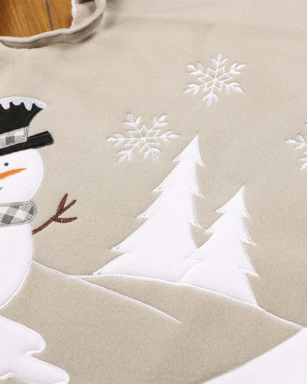 Tree Skirts - Personalised Grey Christmas Tree Skirt