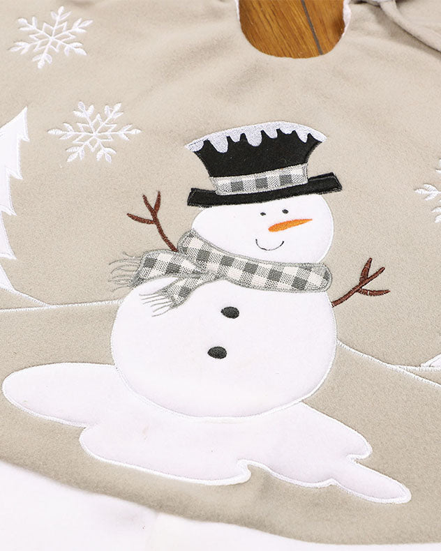 Tree Skirts - Personalised Grey Christmas Tree Skirt
