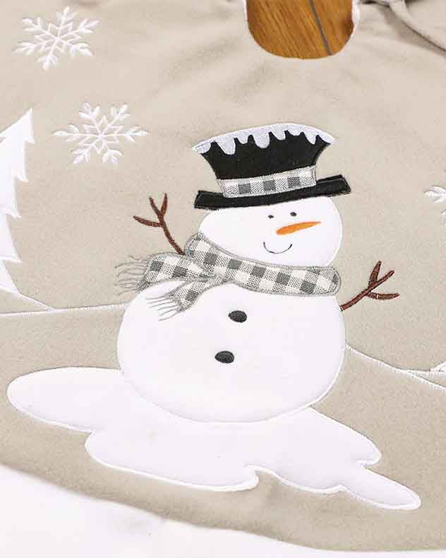 Tree Skirts - Festive Friends Grey Christmas Tree Skirt