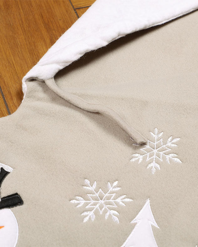 Tree Skirts - Personalised Grey Christmas Tree Skirt