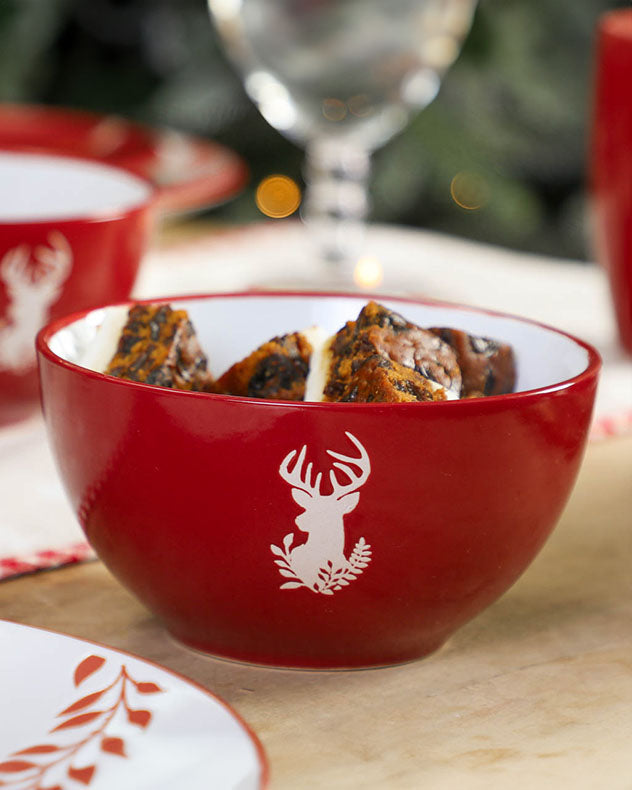 Cranberry Stag Bowls