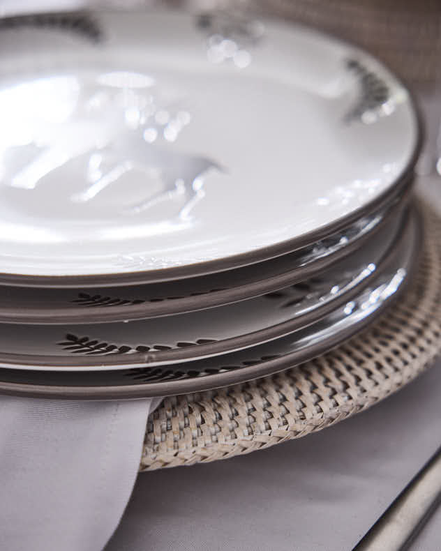 Grey Stag Dinner Plates