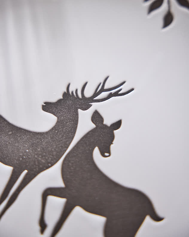 Grey Stag Dinner Plates