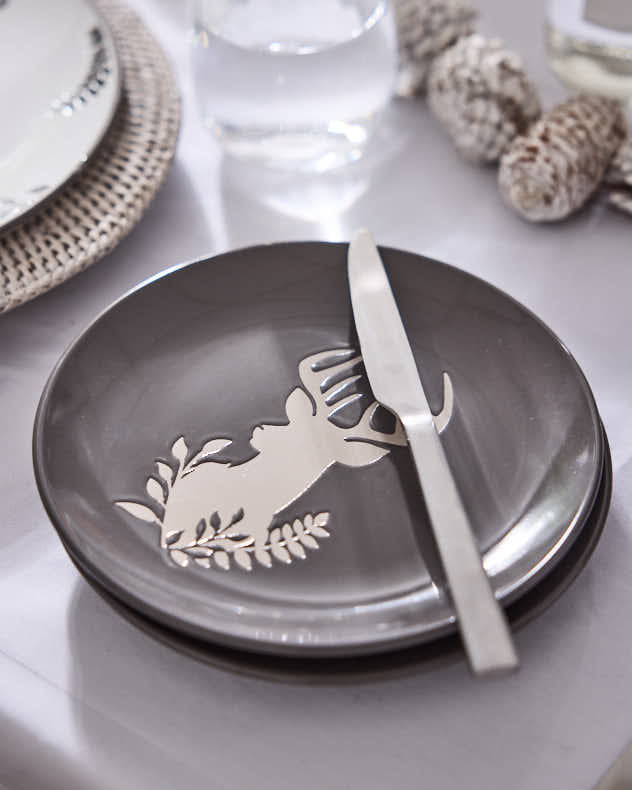 Grey Stag Side Plates