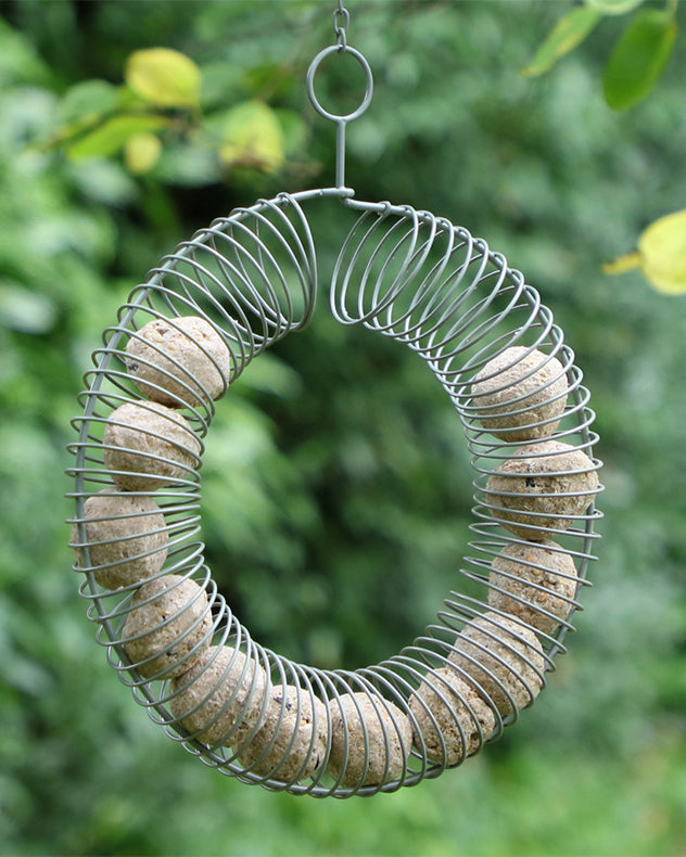 Sage Green Round Bird Feeder