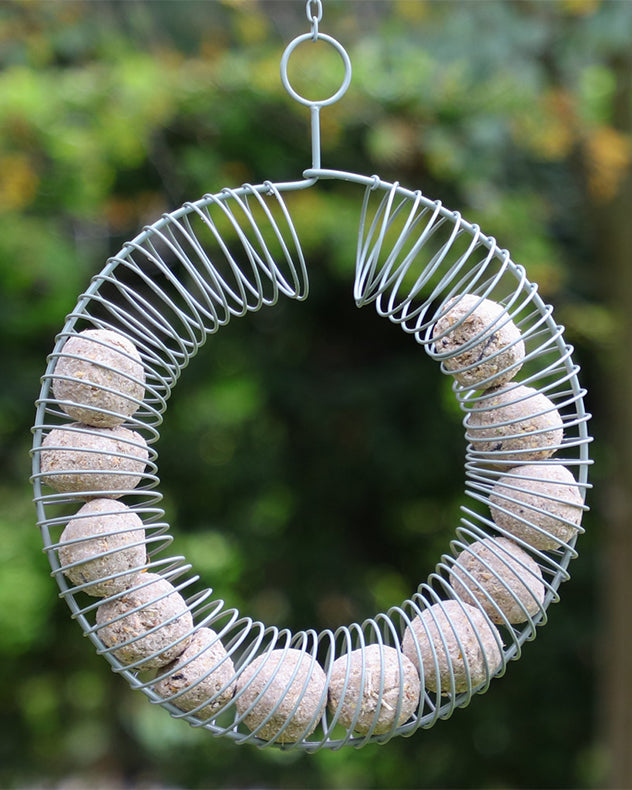 Sage Green Round Bird Feeder