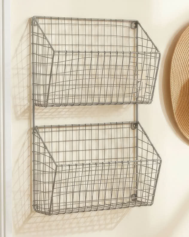 Storage Baskets - Charcoal Grey Storage Rack