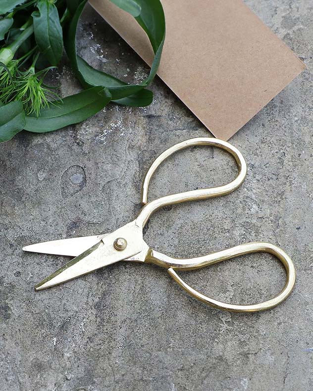 Mini Gold Herb Scissors