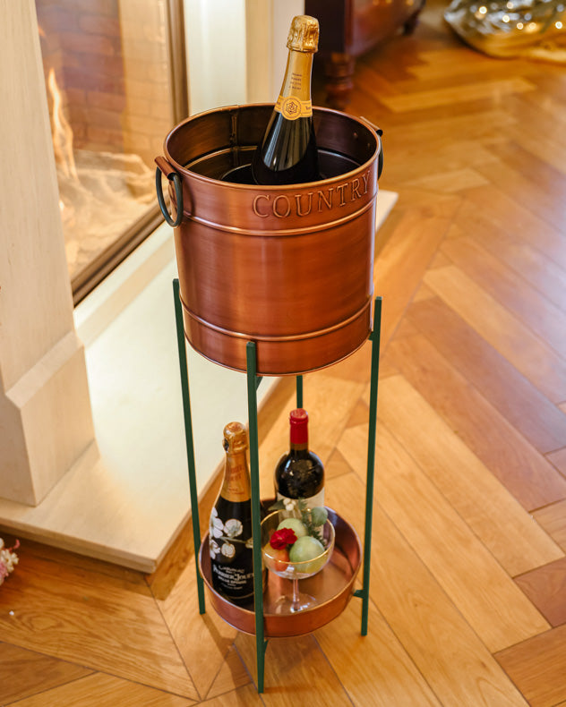 Copper & Green Champagne Ice Bucket