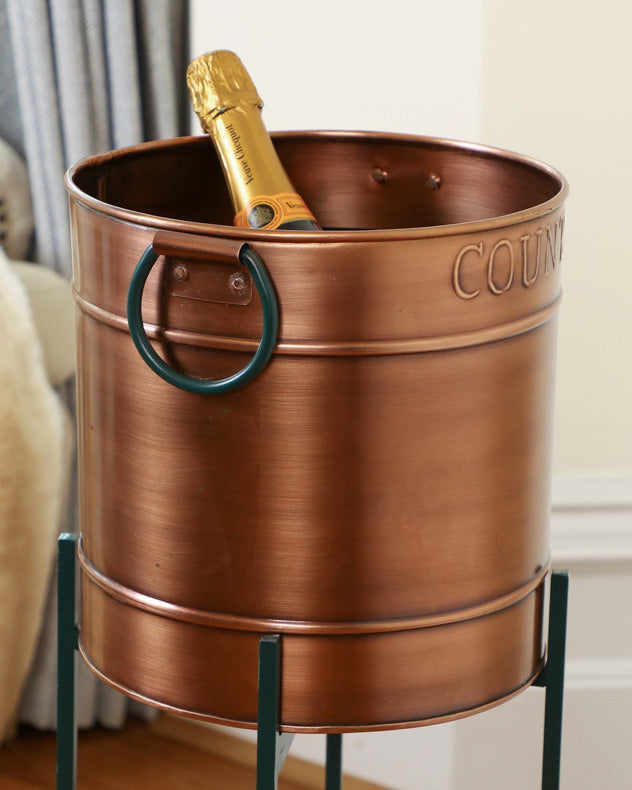 Copper & Green Champagne Ice Bucket