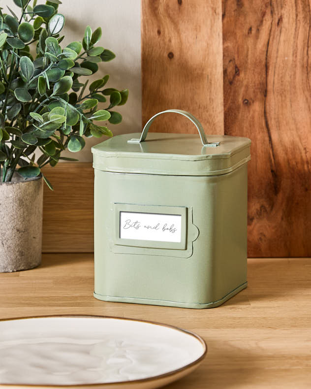 Sage Green Kitchen Storage Caddy