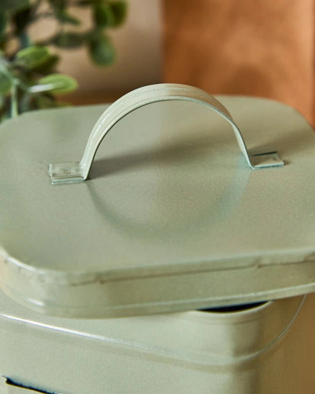 Sage Green Box With Handle