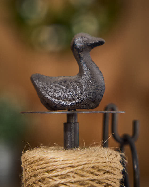 Cast Iron Duck String Dispenser