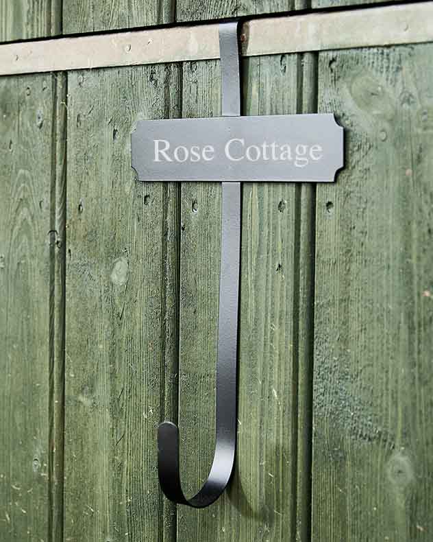 Wreath Hanger with Personalised Plaque