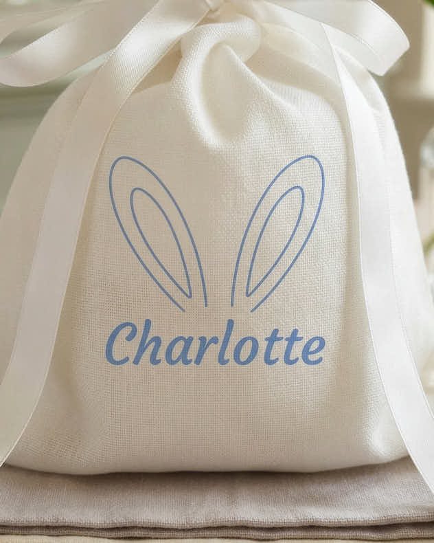 Gift Bags - Personalised Easter Bunny Ears Favour Bag Gift