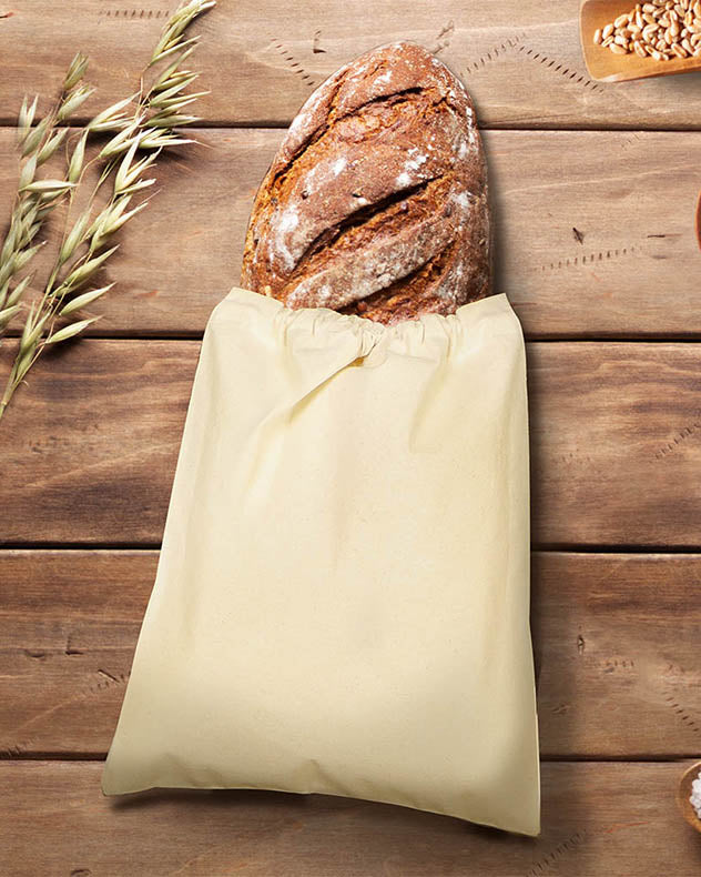 Cotton Bread Bag - Square Cotton Bread Bag