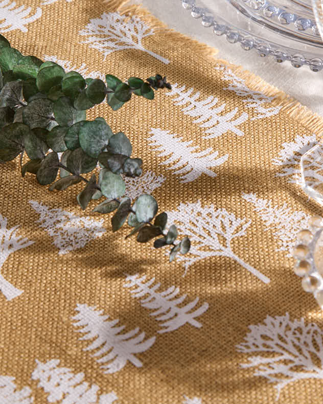 Woodland Tree Jute Table Runner